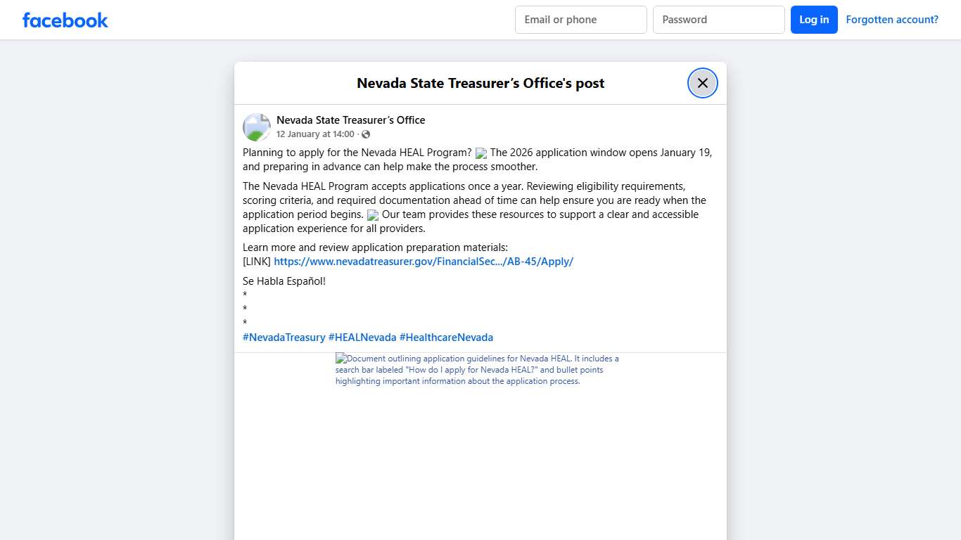 Planning to apply for... - Nevada State Treasurer’s Office Facebook