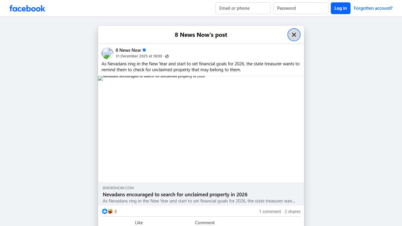 8 News Now - As Nevadans ring in the New Year and start to... Facebook